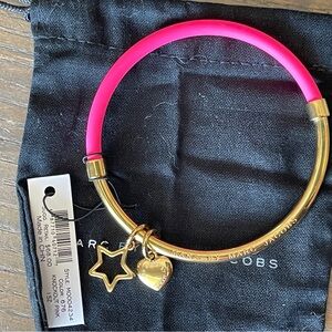 Marc Jacobs Pink and Gold Bangle Bracelet
